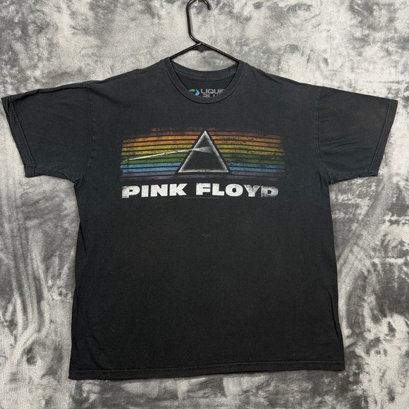 Liquid Blue Other - Liquid Blue T-Shirt Mens XL Black Pink Floyd Dark Side of the Moon Graphic Tee
